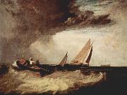 J.M.W. Turner Ein Fischer von Shoeburyness preit einen Prahm von Whitstable oil painting reproduction
